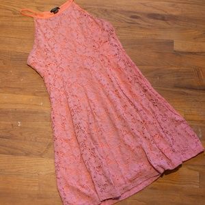 Lace Hot Pink Summer Dress
